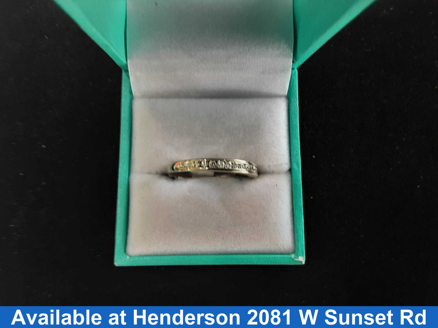 Ring - Wedding Band - White Gold 14k (.585) 2.2 grams Size 20