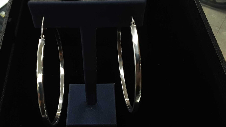 Bangle Earrings - Silver 7.3 grams