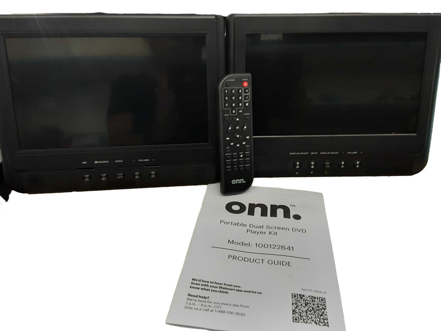 Onn 1001222641 Black Car Video Player