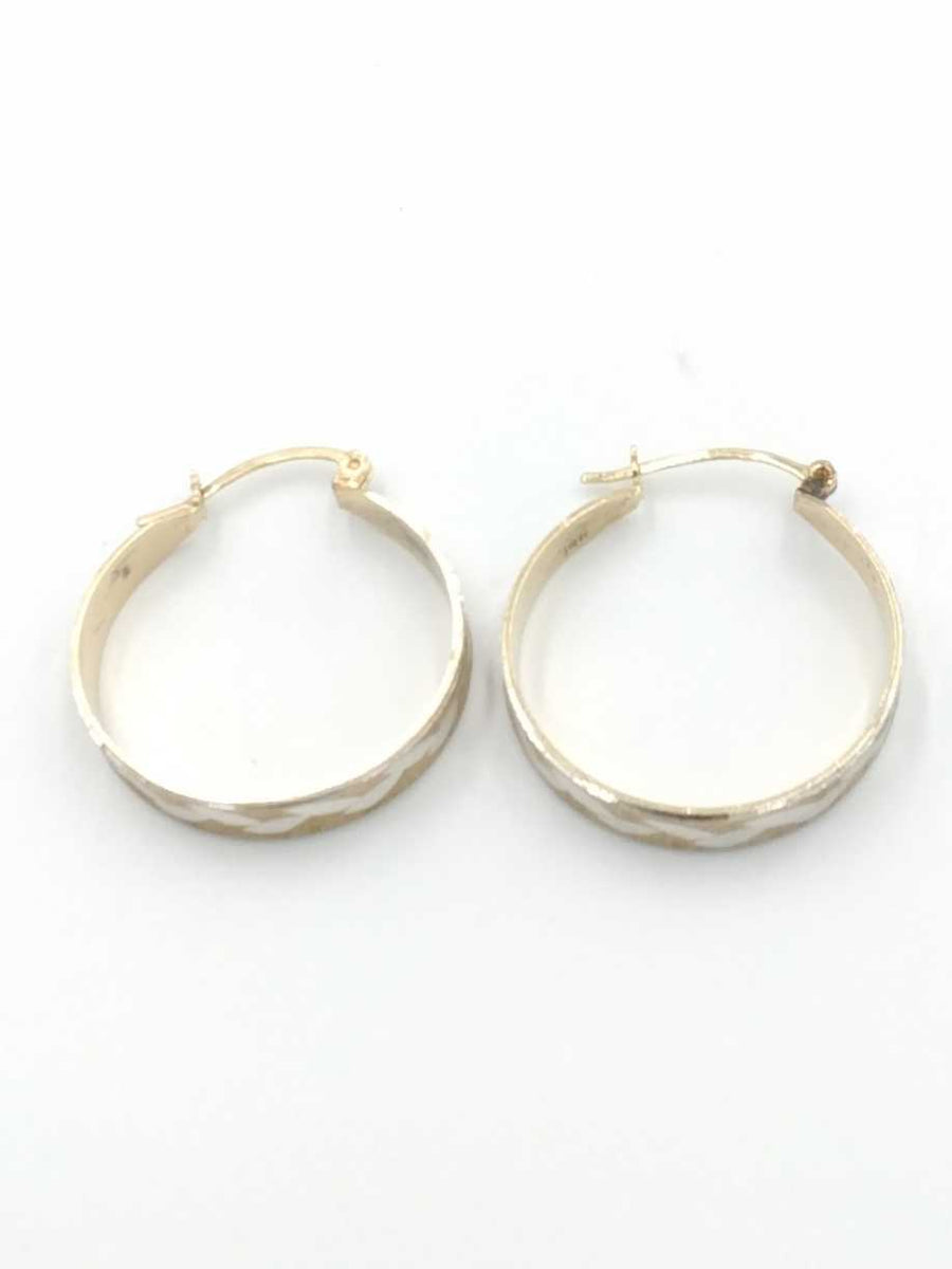 Hoop Earrings - Yellow Gold 14k (.585) 6.8 grams