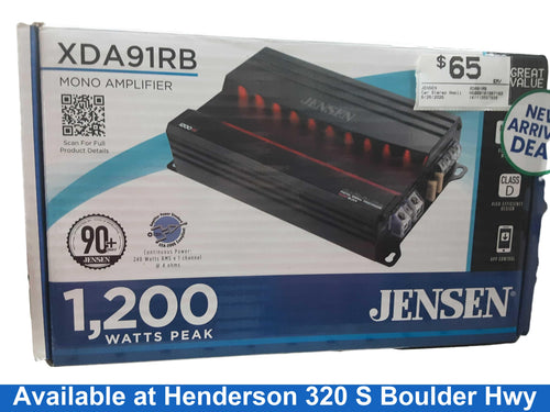 Jensen Xda91rb Black Car Audio Amplifier