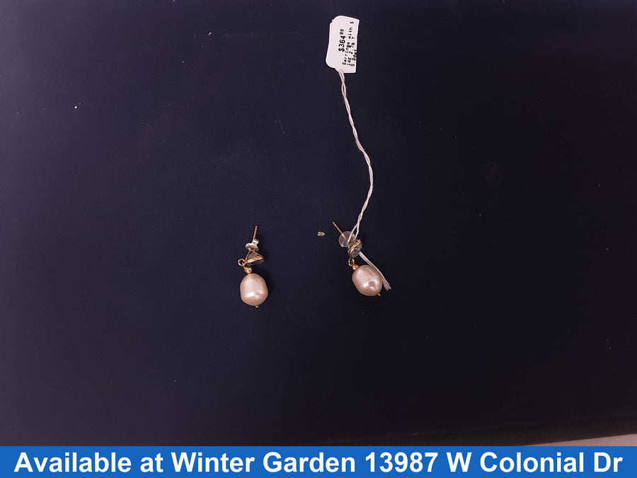 Earrings - Earrings with stones Yellow Gold 14k (.585) 2.7 grams