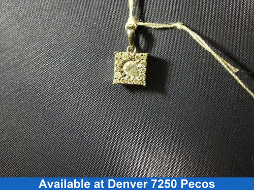 Diamond Pendant - White Gold 14k (.585) 1.2 grams
