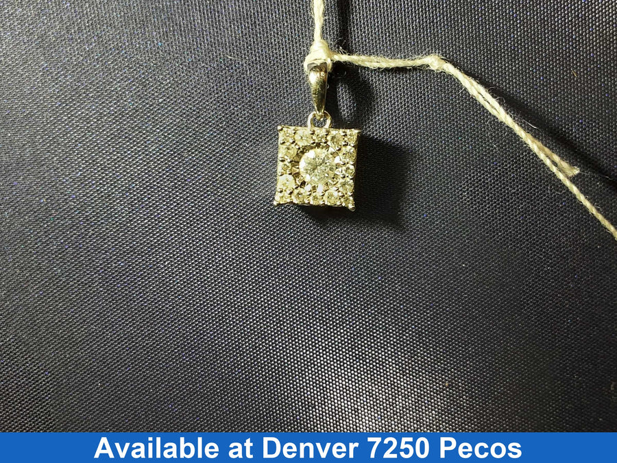 Diamond Pendant - White Gold 14k (.585) 1.2 grams
