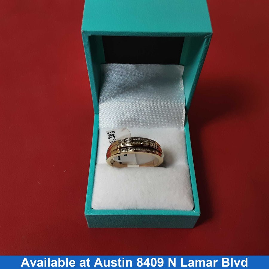 Ring - Wedding Band - Yellow Gold 10k (.417) 5 grams Size 10