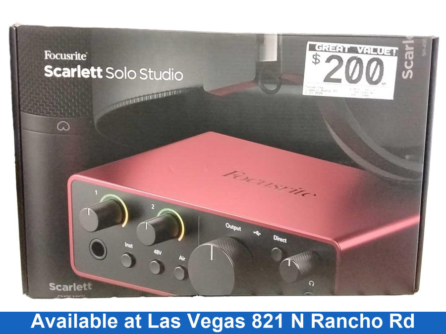 Focusrite Scarlett Solo Studio Red Classic Audio Interface