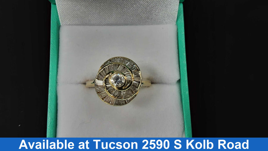 Women's Ring - Yellow Gold 14k (.585) 5.2 grams Size 8