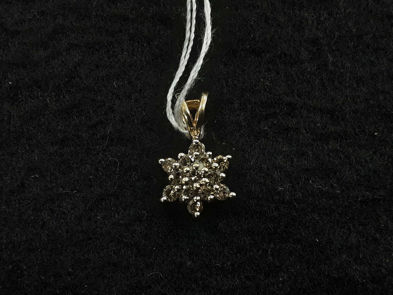 Diamond Pendant Yellow Gold 10k (.417) 1.8 grams