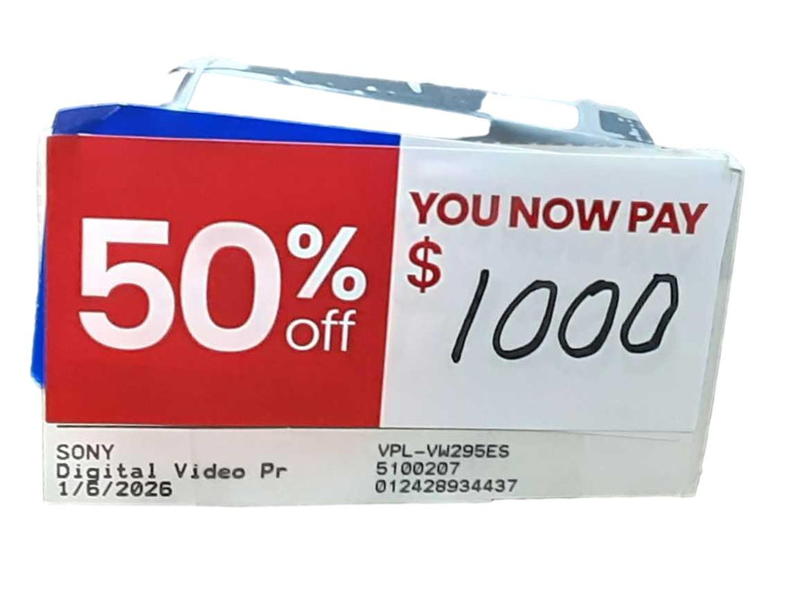 Sony Vpl-vw295es Black Home Media Projector