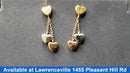 Jacket Earrings - Tricolor Gold 14k (.585) 3.2 grams