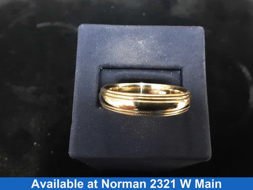Ring - Wedding Band - Yellow Gold 10k (.417) 5.9 grams Size 13