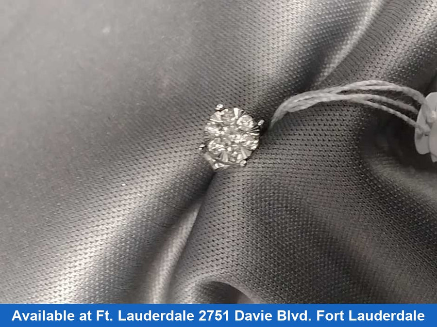 Earrings - White Gold 10k (.417) 0.5 grams