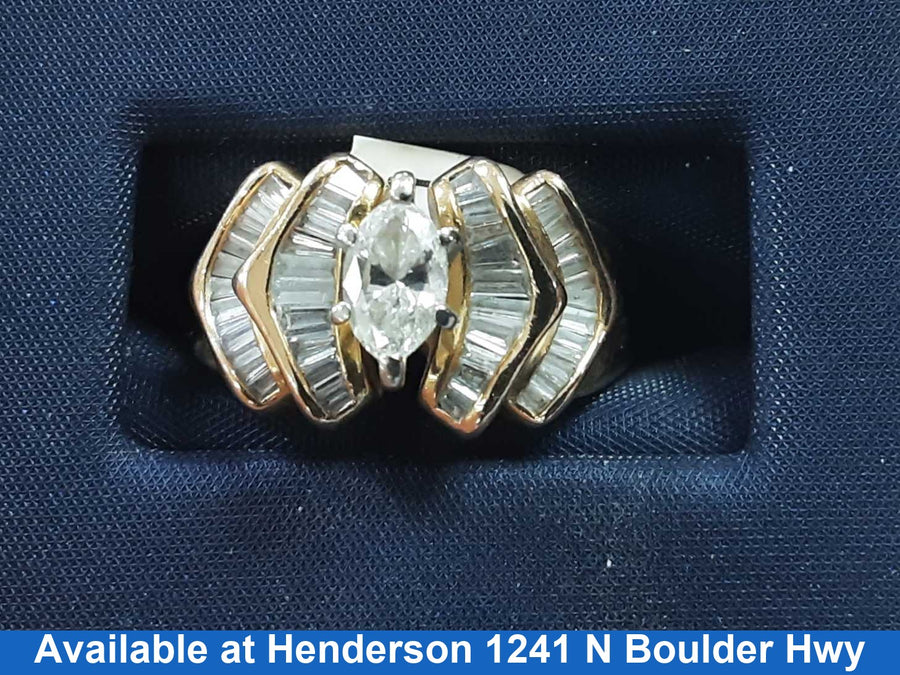 Women's Ring - Yellow Gold 14k (.585) 6.8 grams Size 7