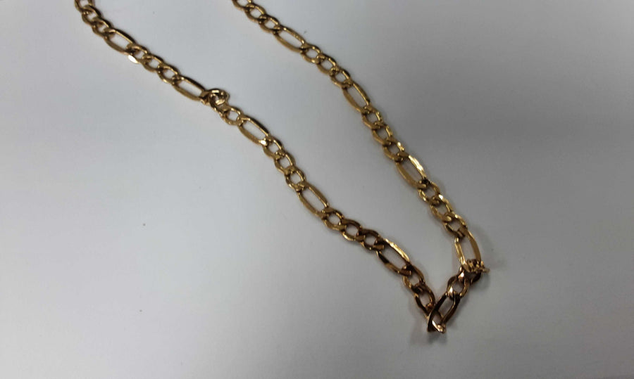 Figaro Chain - Yellow Gold 10k (.417) 5.3 grams 22 inch