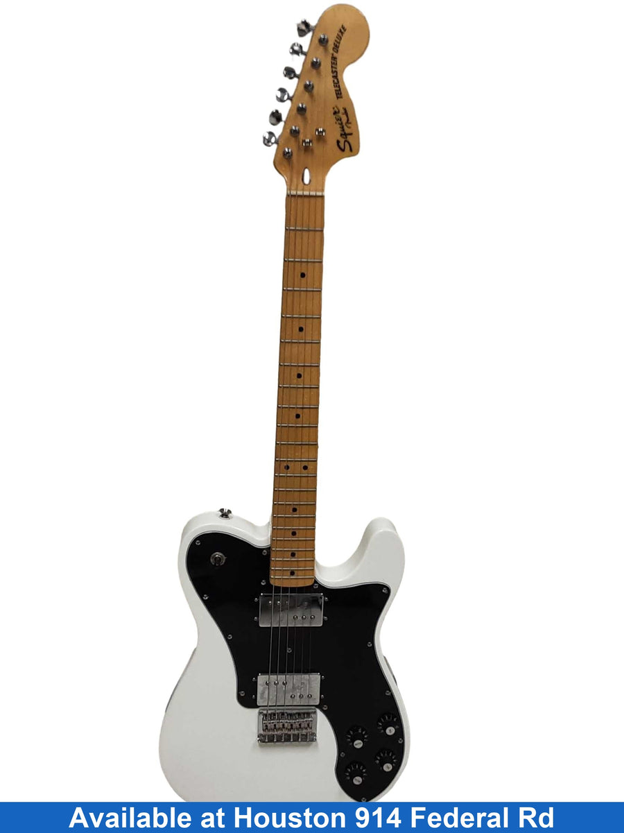Fender Squier Telecaster Deluxe White Electric Classic Guitar