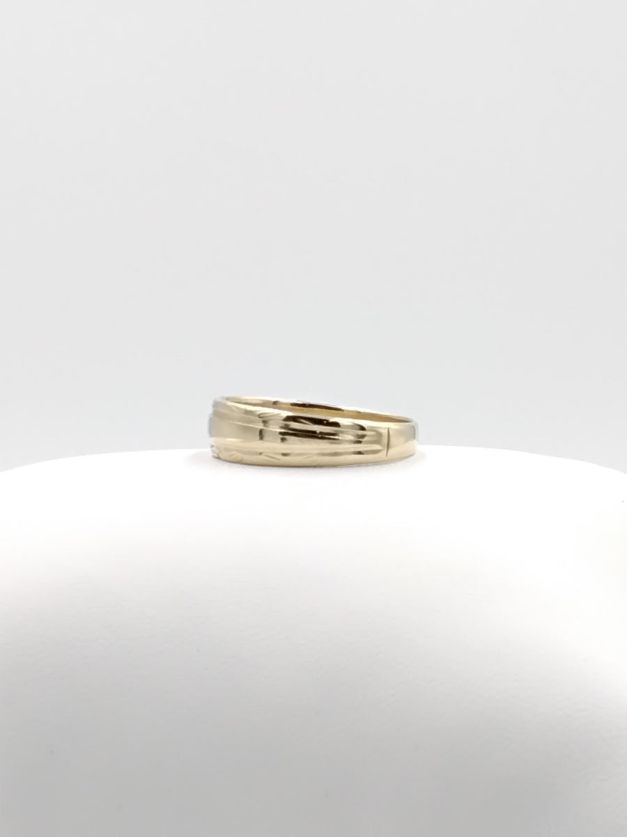 Ring - Wedding Band - Yellow Gold 14k (.585) 4 grams Size 10