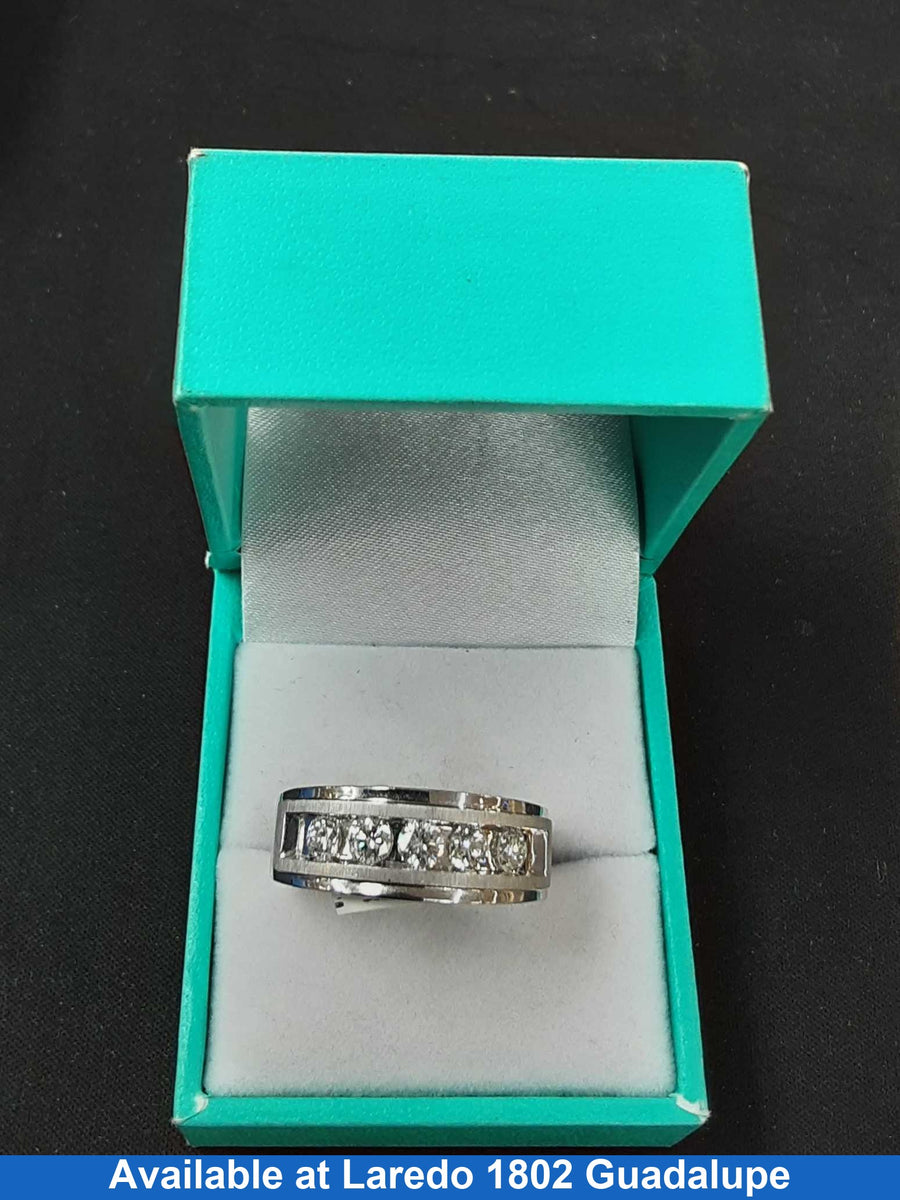 Ring - Wedding Band - White Gold 10k (.417) 8.5 grams Size 8.5