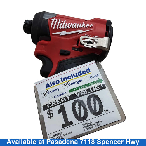 Milwaukee 3453-20 Red Cordless Impact Drill