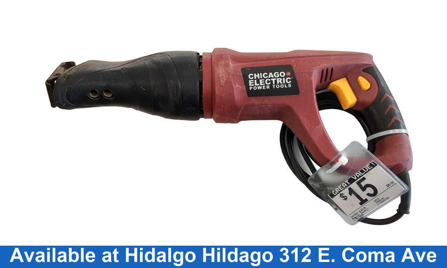 Chicago Electric 65570 Red Corded Reciprocating Saw