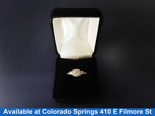 Ring - Wedding Set - White Gold 14k (.585) 3.2 grams Size 9.5