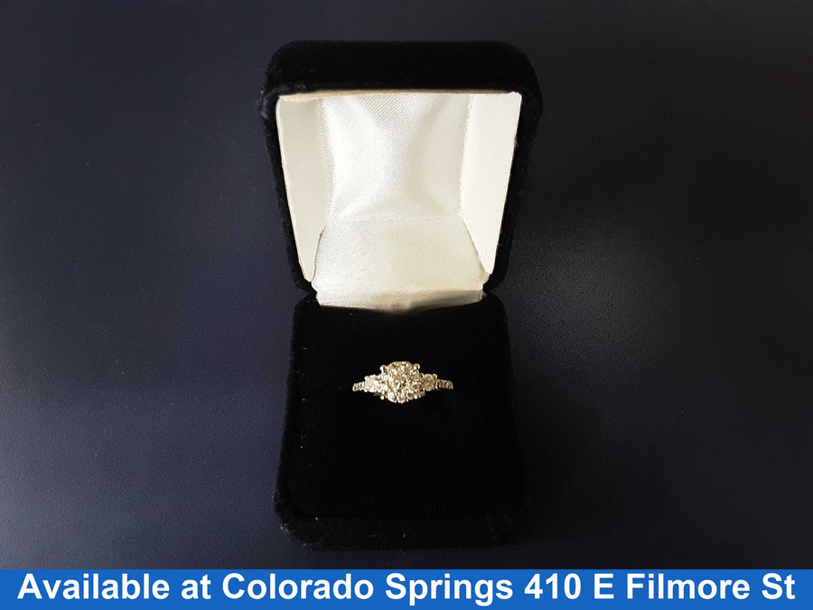 Ring - Wedding Set - White Gold 14k (.585) 3.2 grams Size 9.5