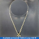Chain - Heart Link Chain W/ Double Heart Pendant