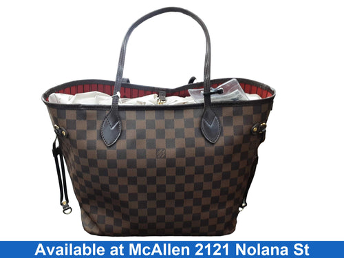 Louis Vuitton Neverfull Mm Cherry Damier Brown Purse / Handbag