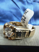 Men's Ring - Yellow Gold 10k (.417) 8 grams Size 15