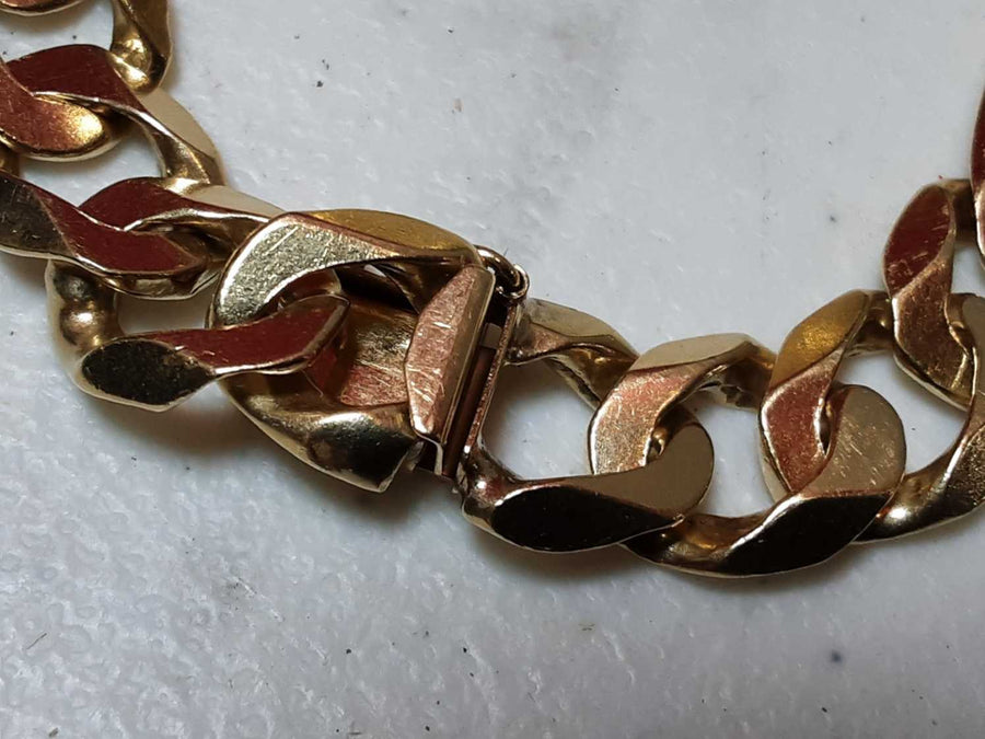 ID Bracelet - Yellow Gold 14k (.585) 37 grams 8 inch