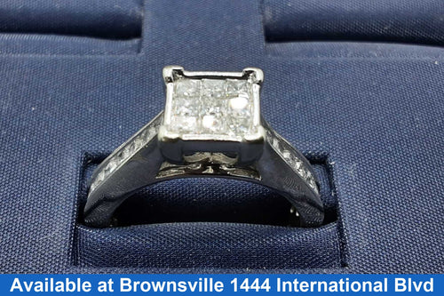 Women's Ring - White Gold 10k (.417) 4.6 grams Size 8.5
