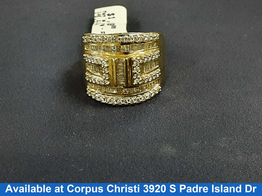 Men's Ring - Yellow Gold 14k (.585) 12.1 grams Size 7.5