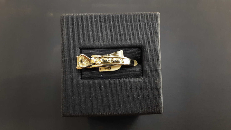 Women's Ring - Solitaire - White Gold 14k (.585) 5 grams Size 7