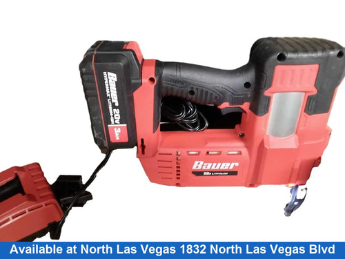 Bauer 20131c-b Red Cordless Brad Nailer