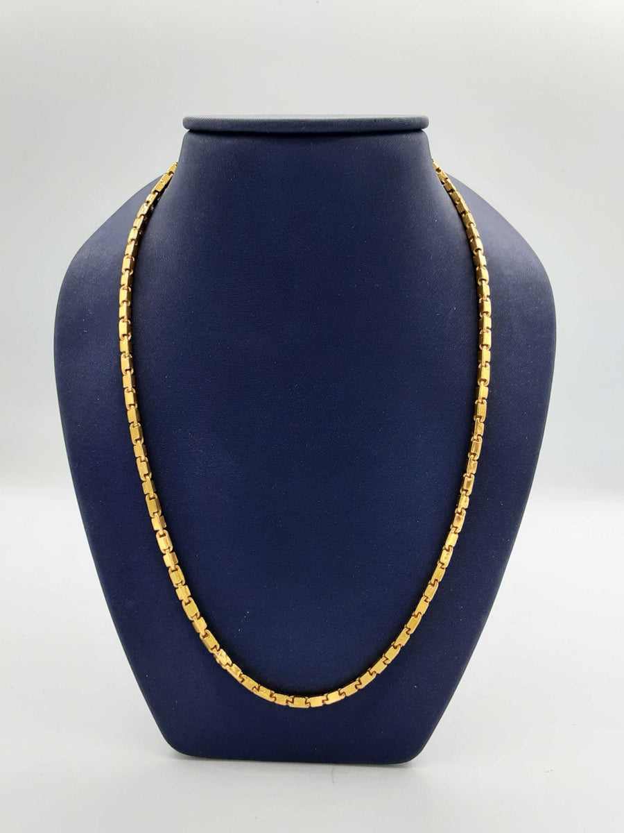 Box Chain - Yellow Gold 18k (.750) 27.9 grams 24 inch