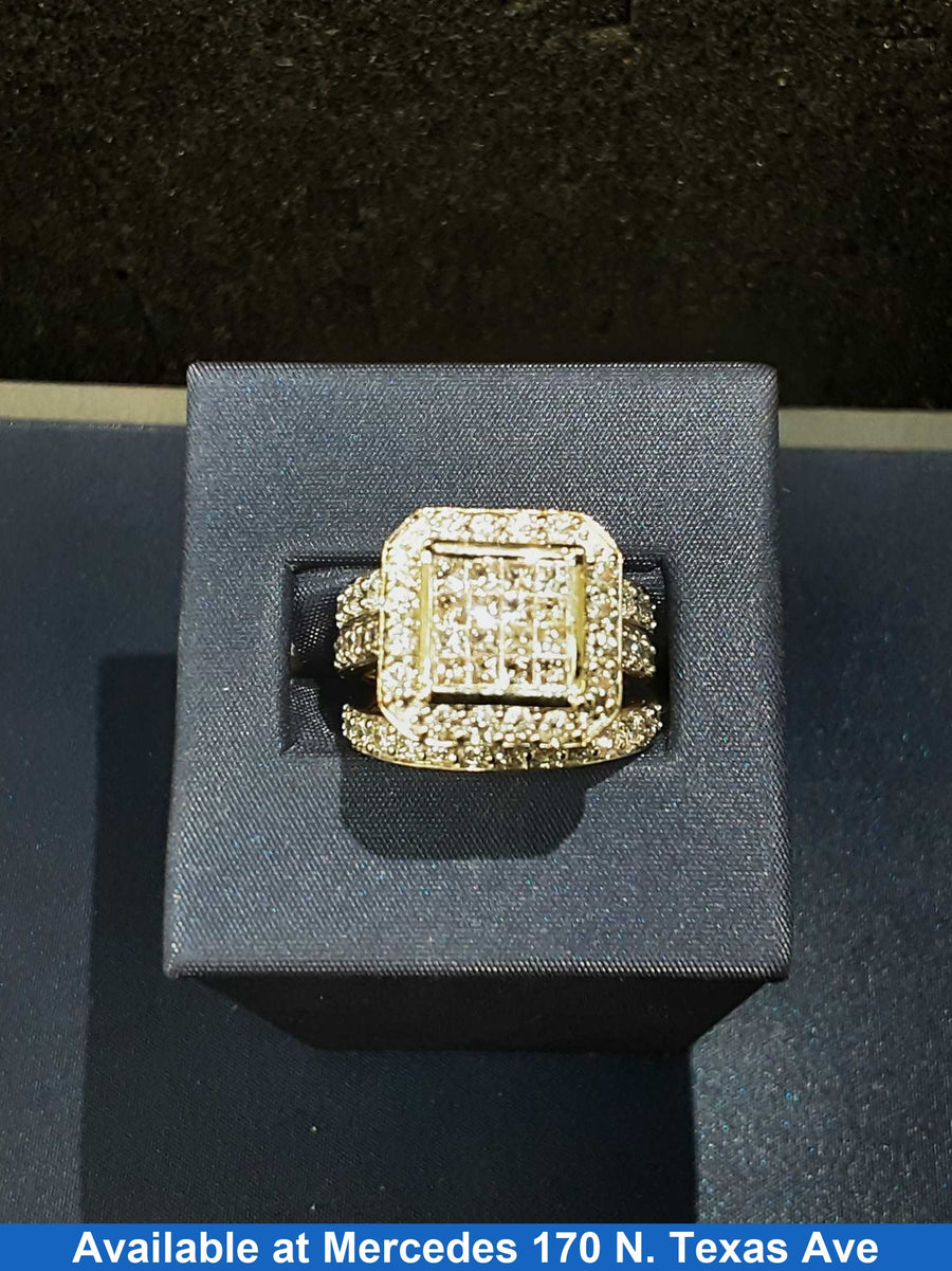 Ring - Wedding Set - Yellow Gold 14k (.585) 10.5 grams Size 20