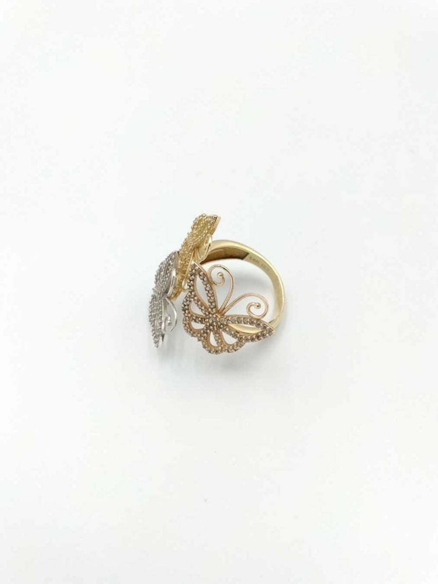 Women's Ring - Tricolor Gold 14k (.585) 6.9 grams Size 9