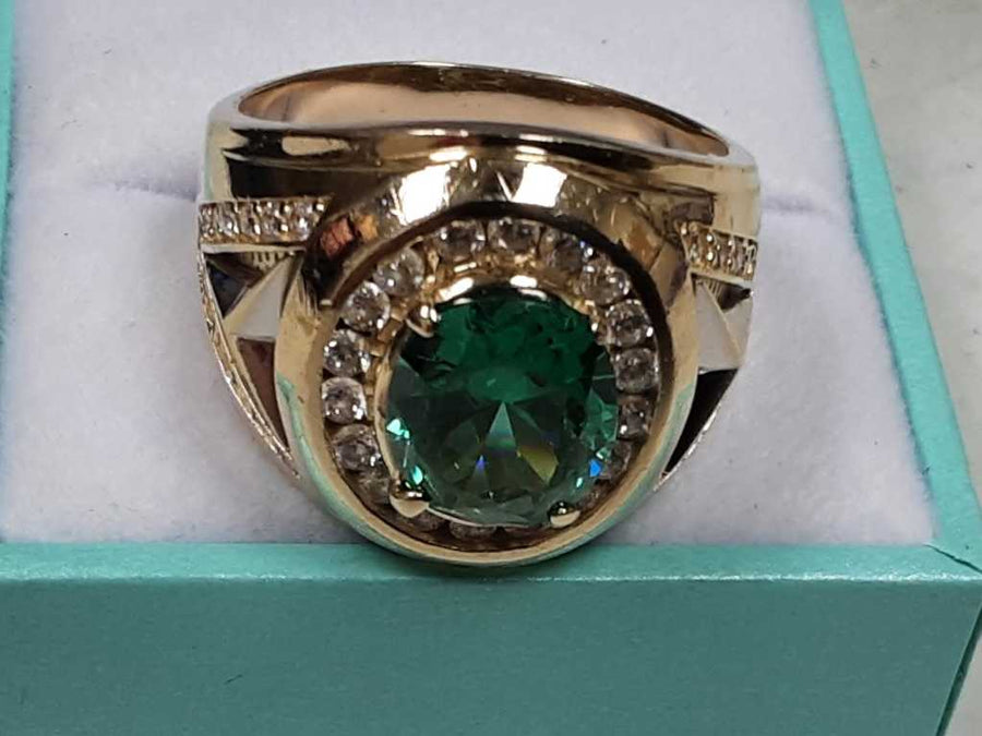 Men's Ring - Yellow Gold 10k (.417) 12.2 grams Size 12