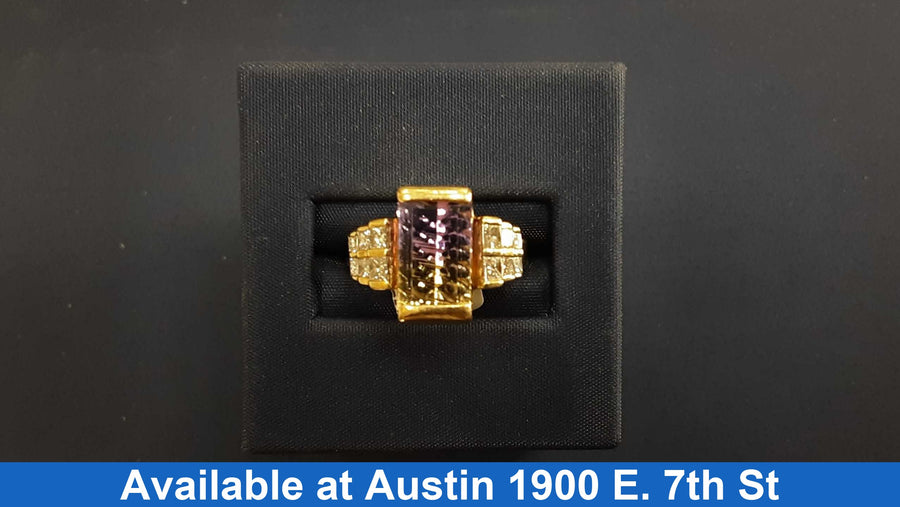 Women's Ring - Yellow Gold 14k (.585) 6.1 grams Size 7