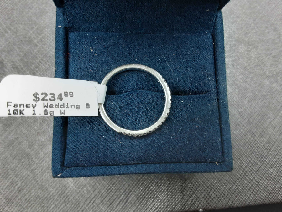 Ring - Wedding Band - White Gold 10k (.417) 1.6 grams Size 10