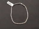Rope Bracelet - Silver 5.6 grams 8 inch