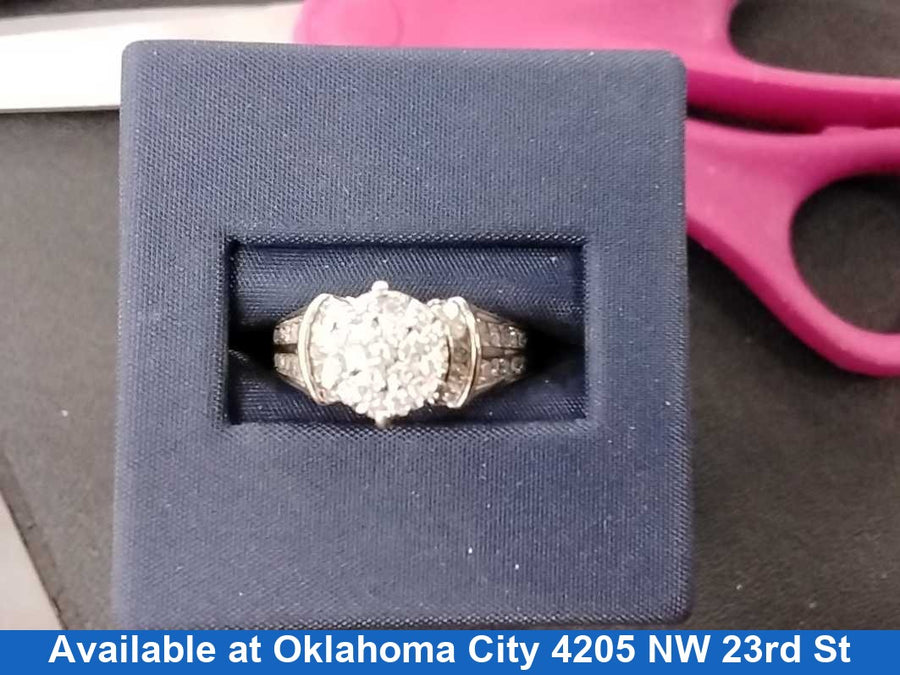 Women's Ring - White Gold 14k (.585) 4.7 grams Size 20