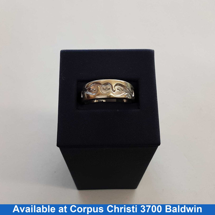 Ring - Wedding Band - White Gold 10k (.417) 3.2 grams Size 10