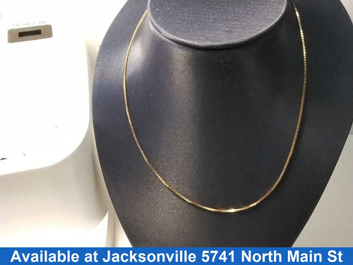 Box Chain - Yellow Gold 10k (.417) 3 grams 20 inch