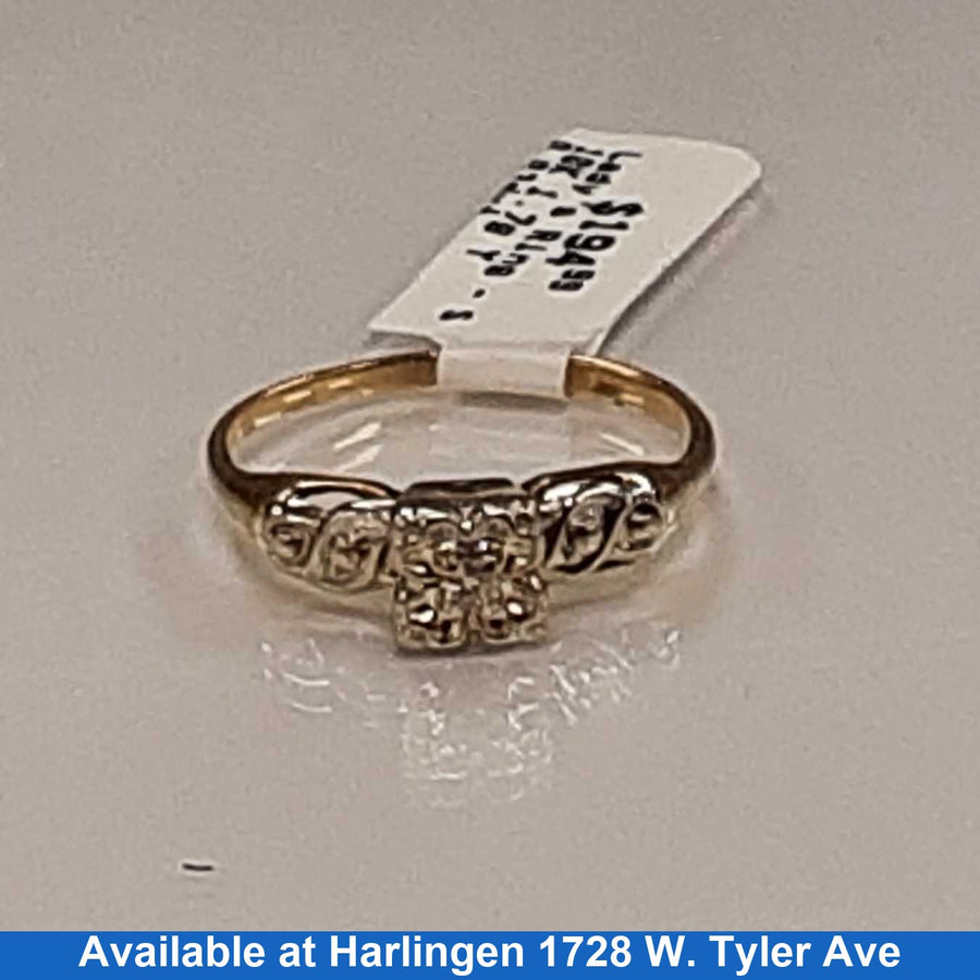 Women's Ring - Solitaire - Yellow Gold 10k (.417) 1.7 grams Size 7