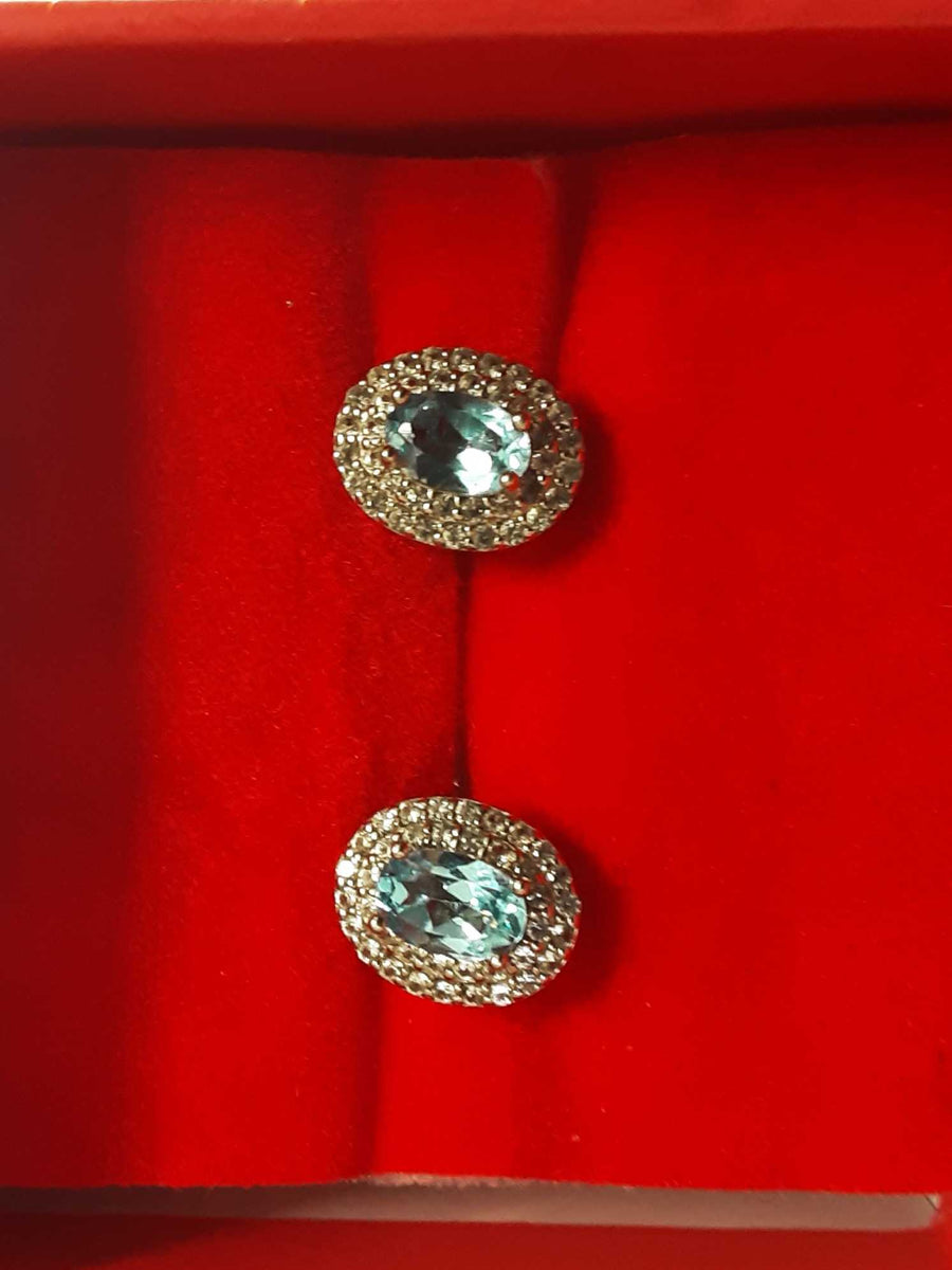 Double Stud Earring - Silver 1.7 grams