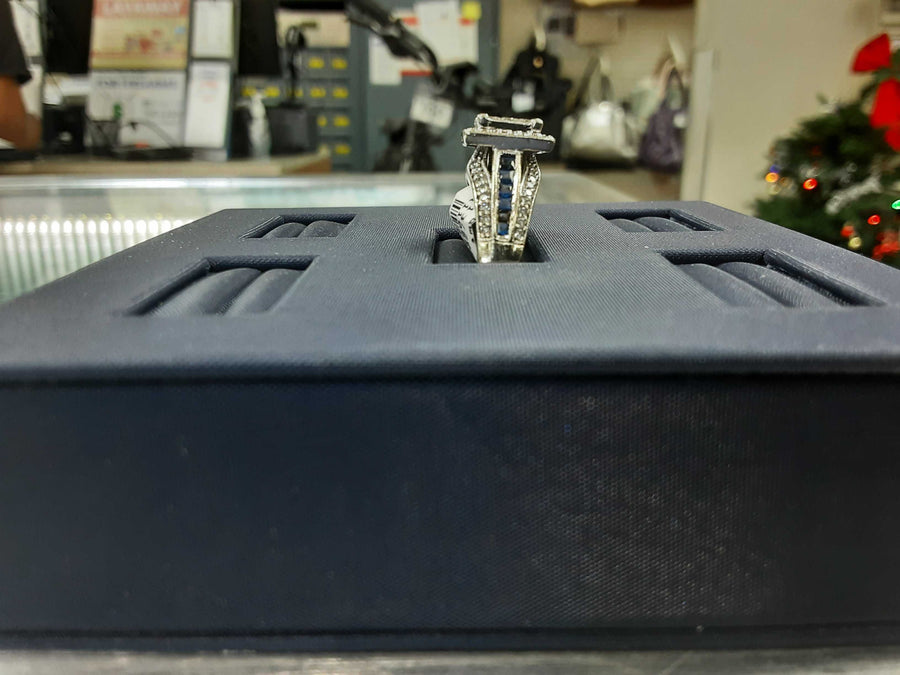 Ring - Engagement Set - White Gold 10k (.417) 6.8 grams Size 20