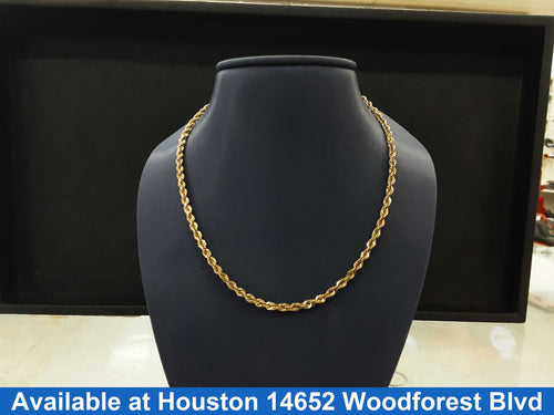 Rope Chain - Yellow Gold 10k (.417) 4.7 grams 26 inch