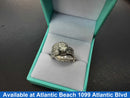 Ring - Wedding Set - White Gold 14k (.585) 9 grams Size 6