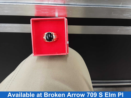 Men's Ring - Yellow Gold 10k (.417) 5 grams Size 20