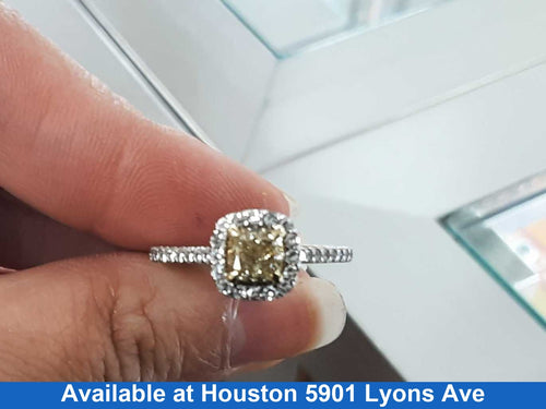 Ring - Engagement Set - White Gold 10k (.417) 2.6 grams Size 7